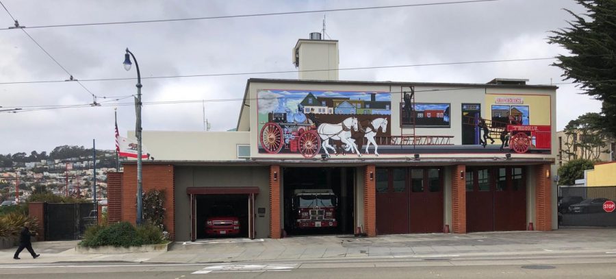 San Francisco Fire Station 15 on Ocean Avenue is a few blocks away from Archbishop Riordan High School. 