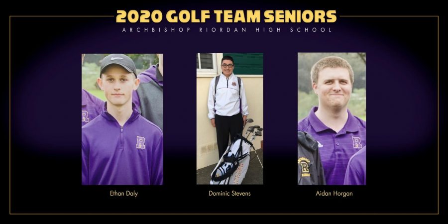 A trio of golfers from the Class of 2020 represented Riordan’s golf team. 