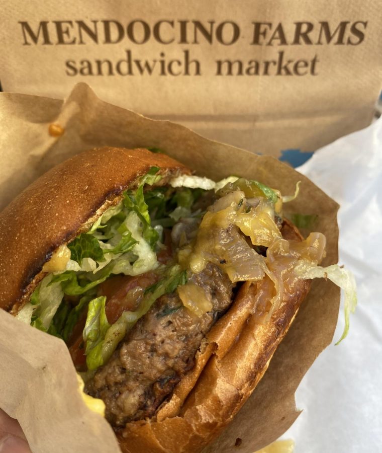 The Impossible Burger at Mendocino Farms leaves customers satisfied, but not sluggish. 