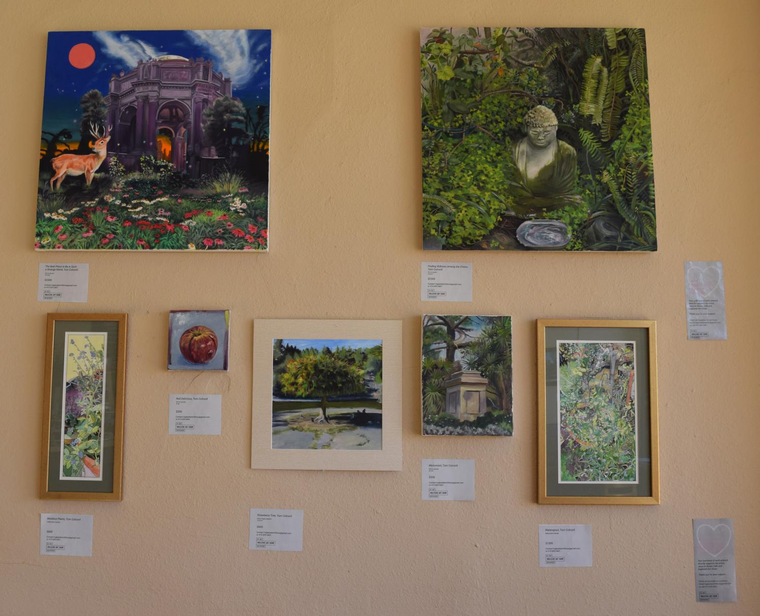 Java on Ocean coffee house is featuring several local artists for the Ingleside Art Exhibit.