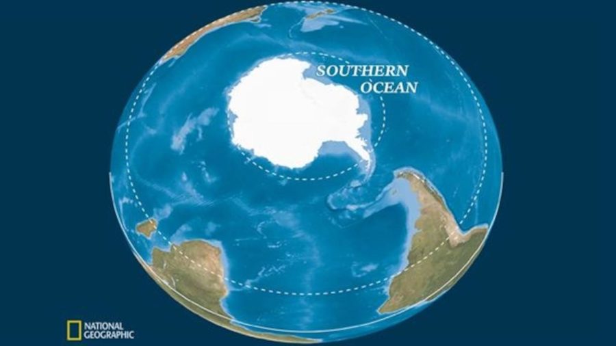 The American board of National Geographic officially
recognized the Southern Ocean as the world’s fifth ocean.