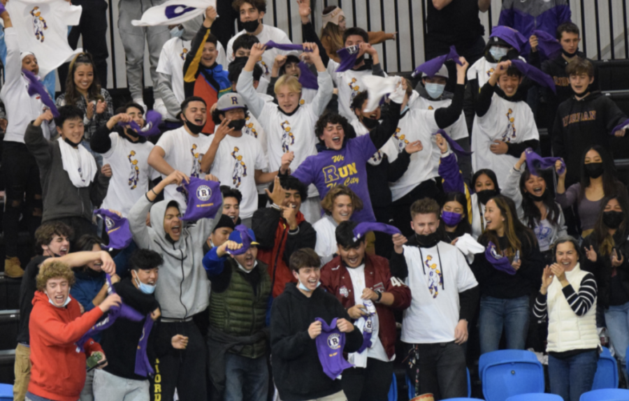 The student cheer section, known as the “Crusader Crazies,” was in full force at the CCS Championship.