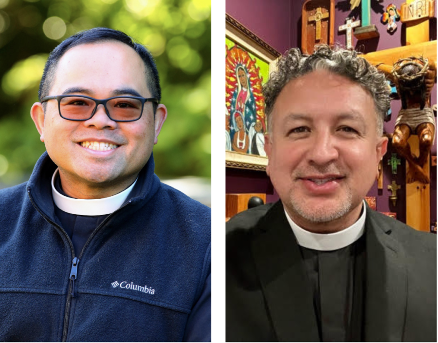 Rev. Jay Watan ’89 and Deacon Miguel Bustos ’89