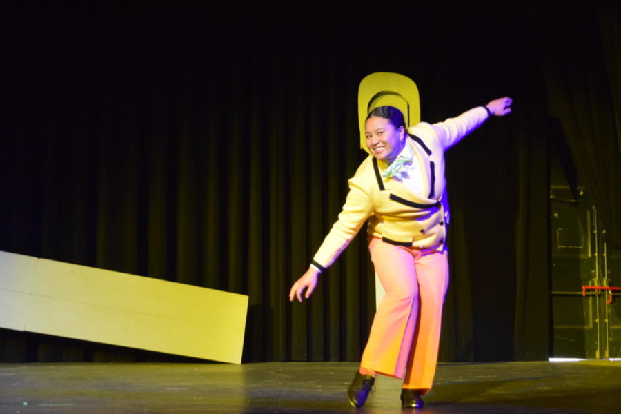 Diane Lai ’24 (ICA) dancing during her solo.