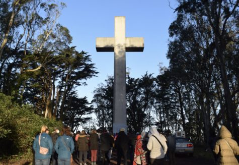 People of different faiths gathered for the annual Easter Sunrise Service.