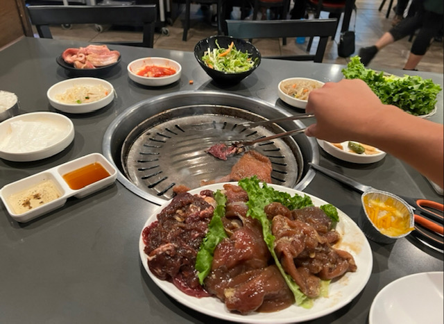 The beef bulgogi comes pre-seasoned so all customers have to do is grill it.