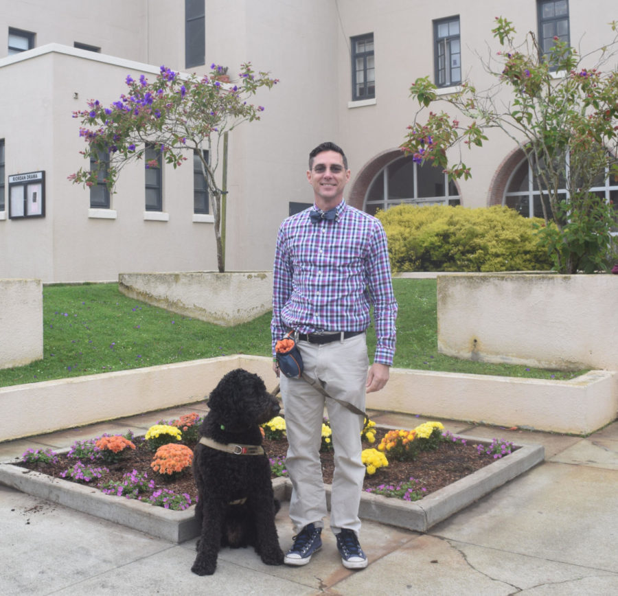 Social Science teacher Vance Whipple and his dog Winston have won over the hearts of all Crusaders, students and teachers alike. 