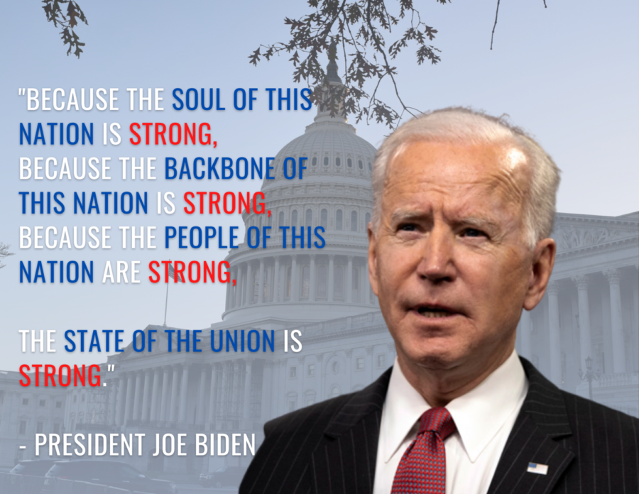 President+Biden+delivered+his+second+State+of+the+Union+address+to+a+divided+Congress+on+Feb.+7%2C+declaring+that+the+State+of+the+Union+is+strong.