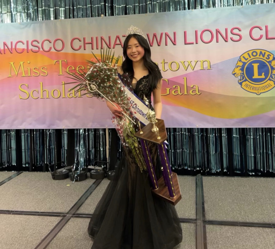 Elizabeth Hsu ’24 won San Francisco’s Miss Teen Chinatown on April 8.