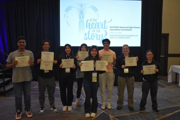 Several members of The Crusader won awards at the National High School Journalism Convention and the newspaper took home a Best of Show.