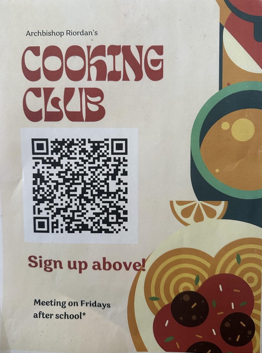 The Cooking Club created posters to stir up new members. 