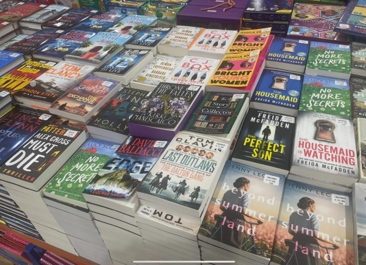 Stacks of books like this display at a Bay Area Costco will only be available from September to December, the company recently decided.