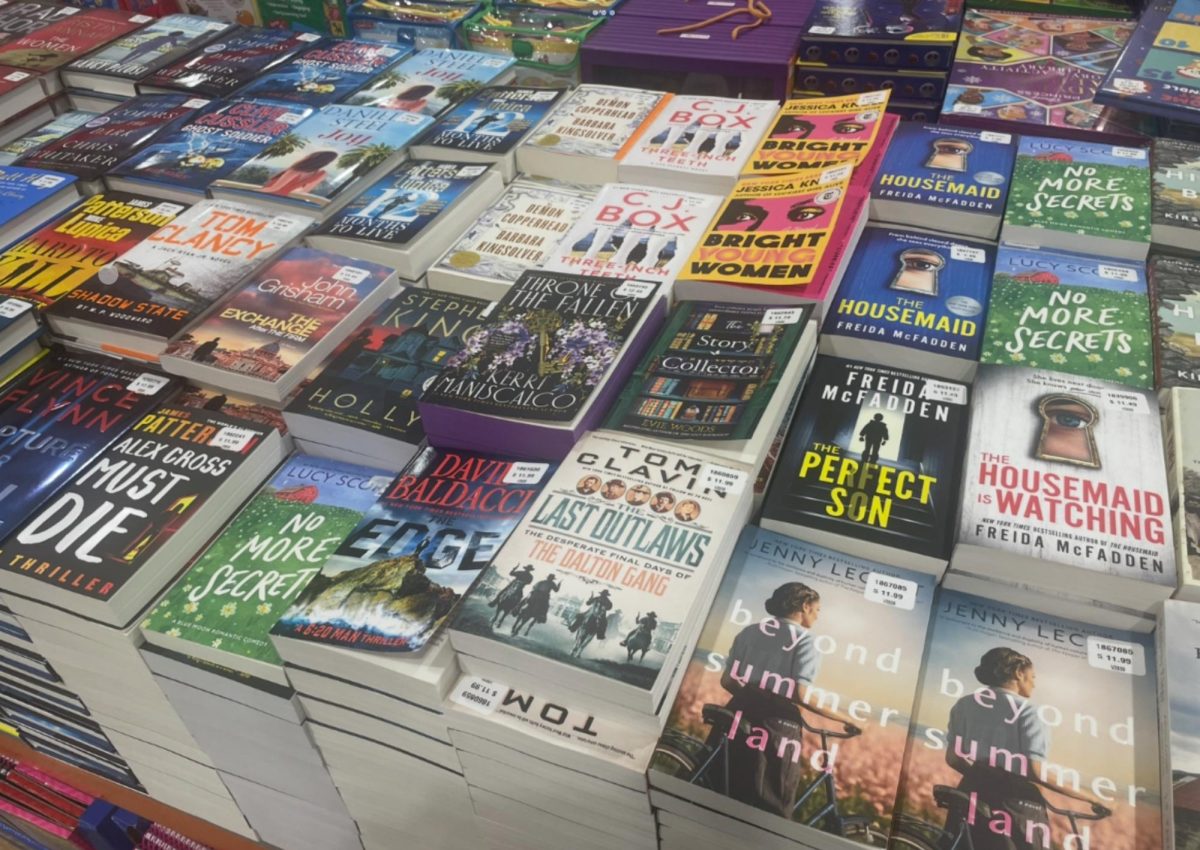 Stacks of books like this display at a Bay Area Costco will only be available from September to December, the company recently decided.