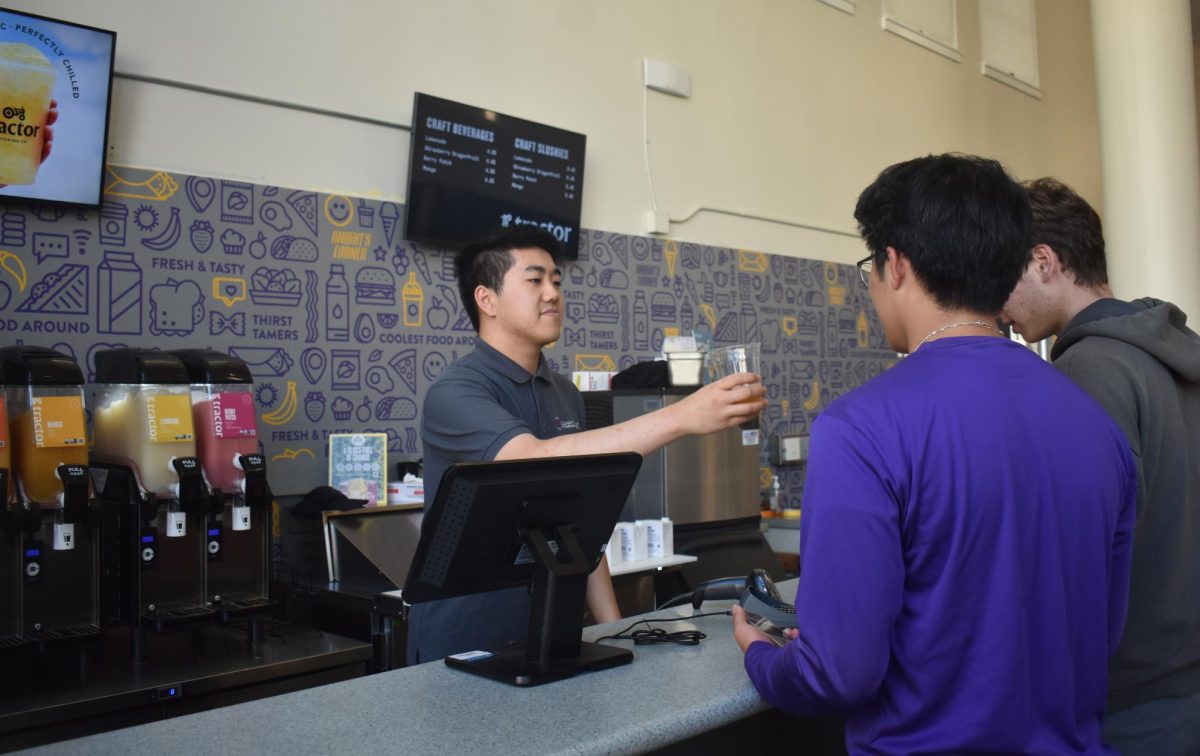 One of the new features CulinArt brought to Chaminade Hall, Riordan’s cafeteria, is a fresh juice bar, which is very popular among students. 