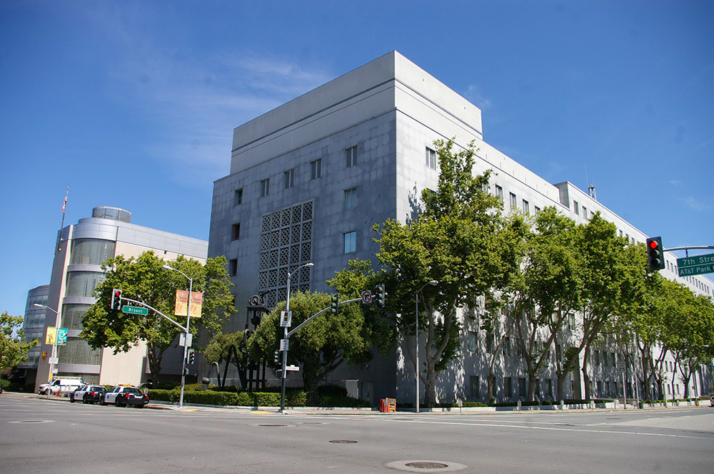 San Francisco's Hall of Justice located at 850 Bryant.