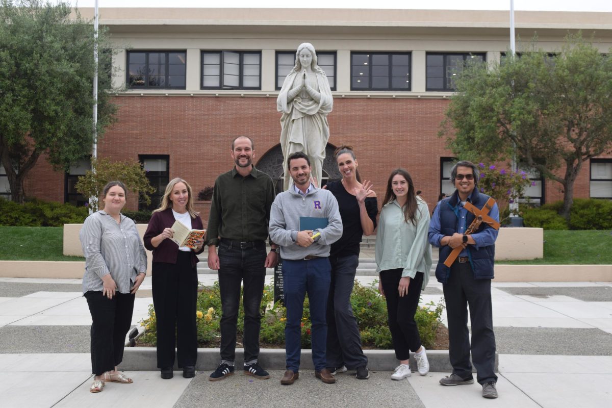 Riordan welcomed seven new teachers this year: Teresa Halsey, Beth Fergus, Jon Yeager, Dan Baxter, Maggie Connard,
Paula O’Donnell, and Oliver Meneses. They teach religious studies, social science, English, science, and dance.