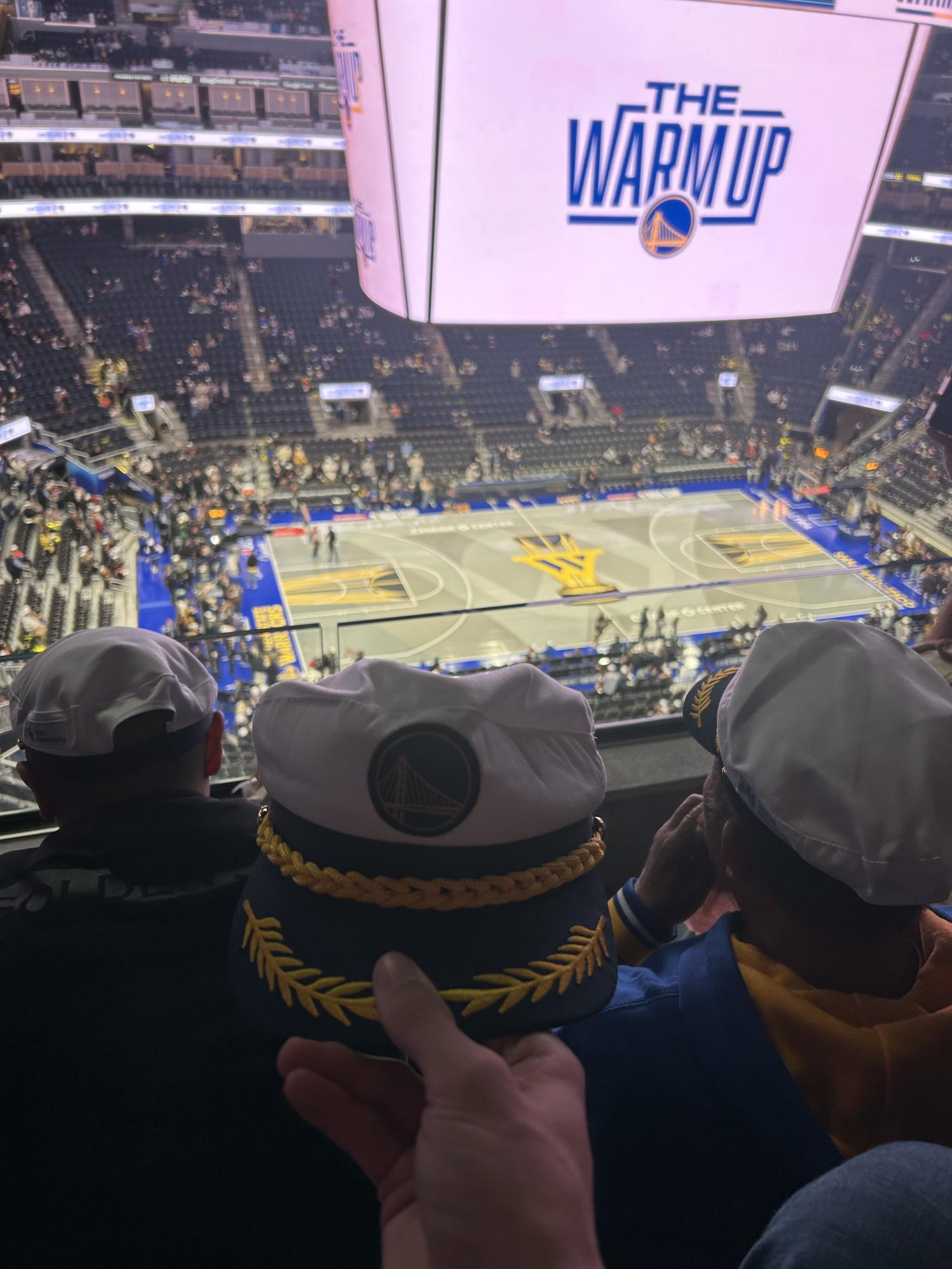 Warriors fans received a Captain Klay hat before the Dallas Mavericks game.