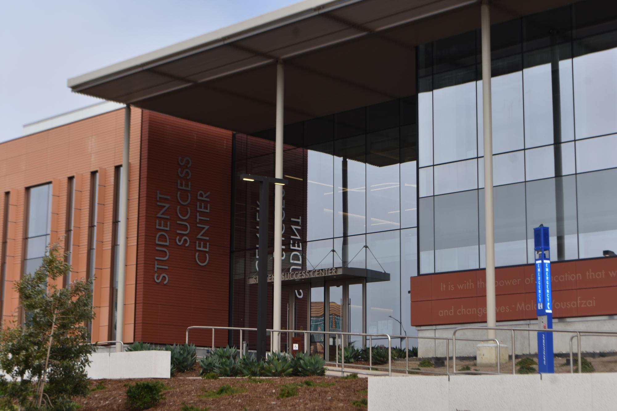 CCSF's Student Success Center looks over Frida Kahlo Way, awaiting students who seek academic guidance and support. 