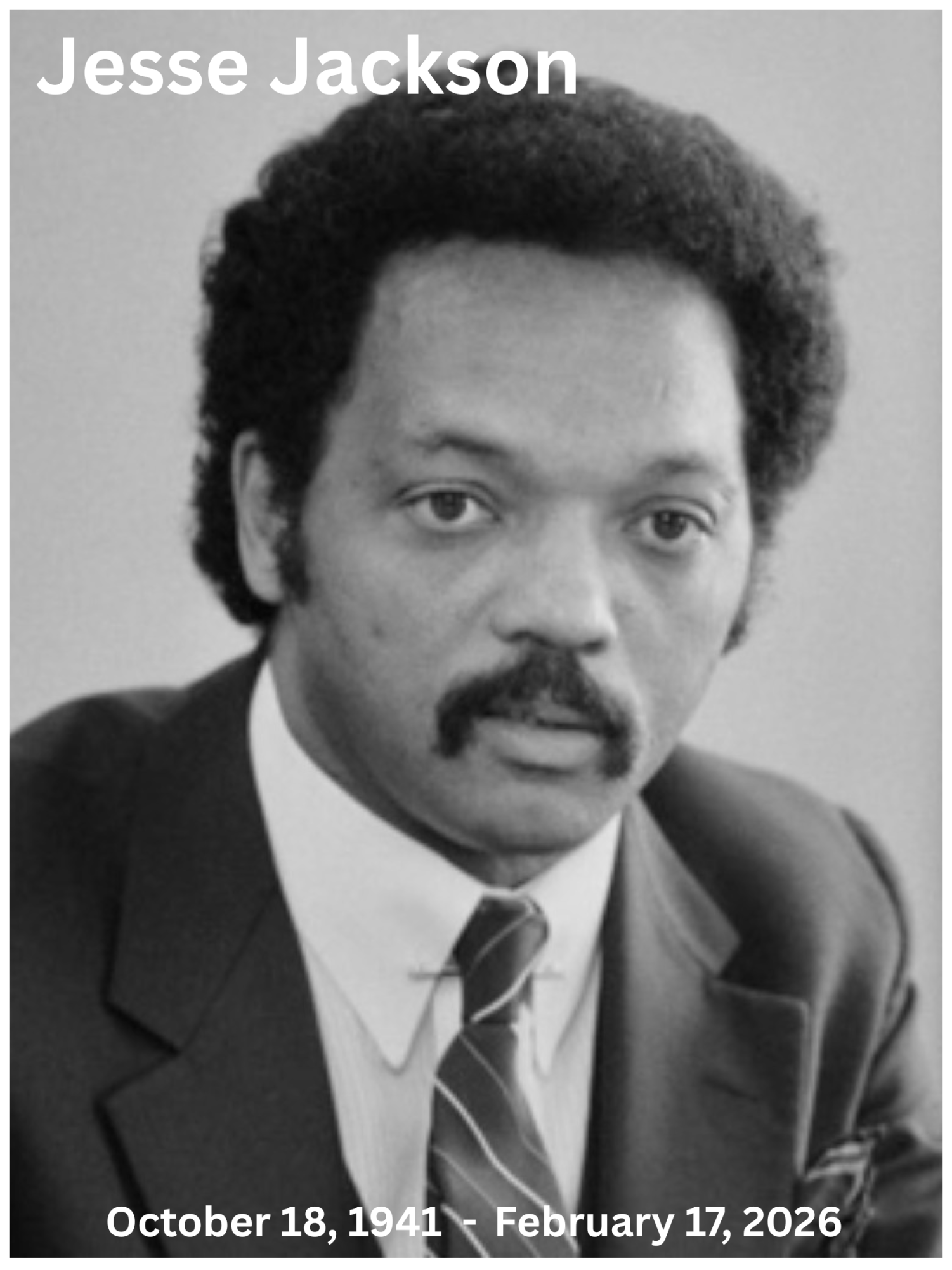 Politician and Civil Rights activist Jesse Jackson died at 84 on Feb. 17, 2026.