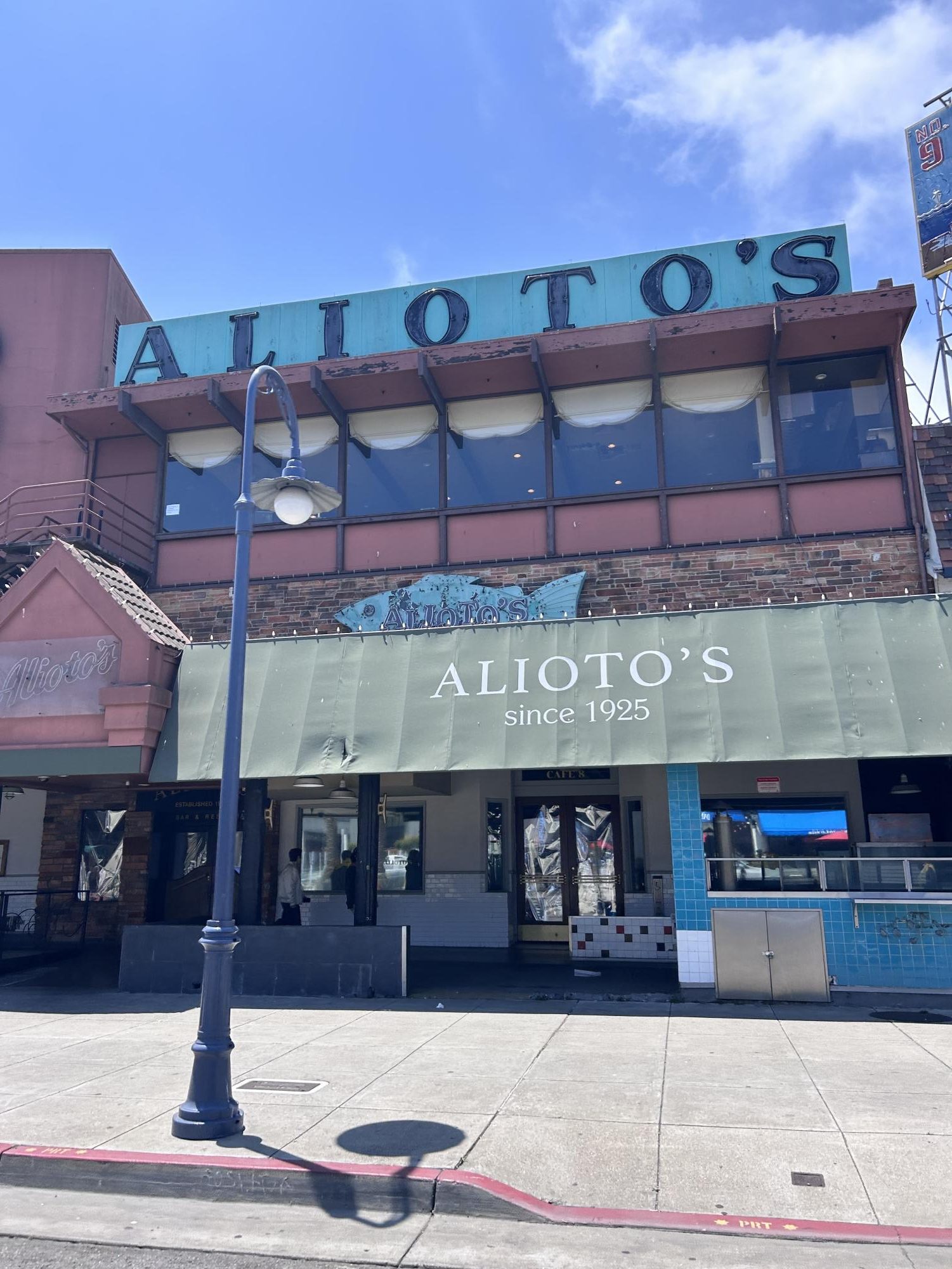 Along Fisherman's Wharf, Alioto's reaches the end of its lease, and is a sad loss to San Francisco history.