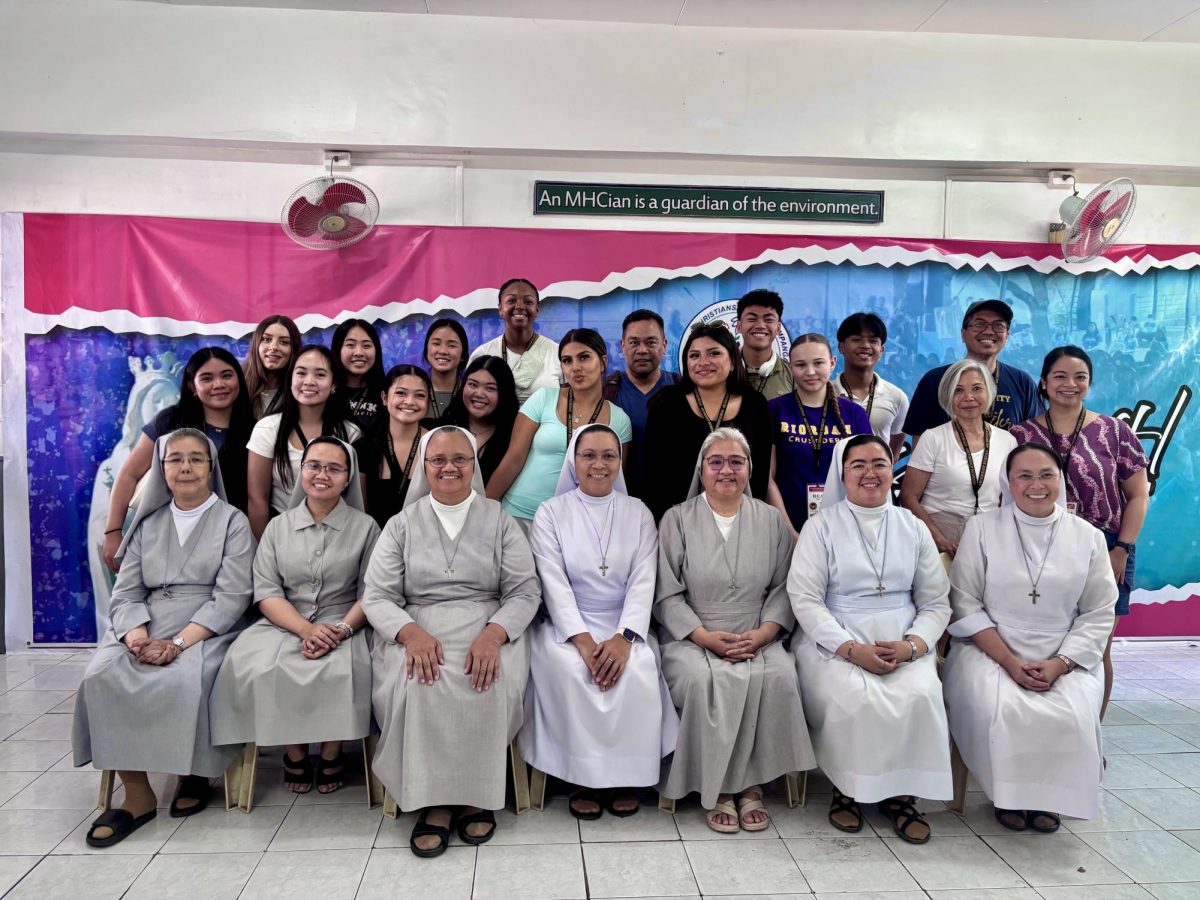 Members of the Riordan Community journeyed to the Philippines to participate in the school's first immersion trip, where they performed numerous acts of service, including a partnership with the Mary Help of Christians School.