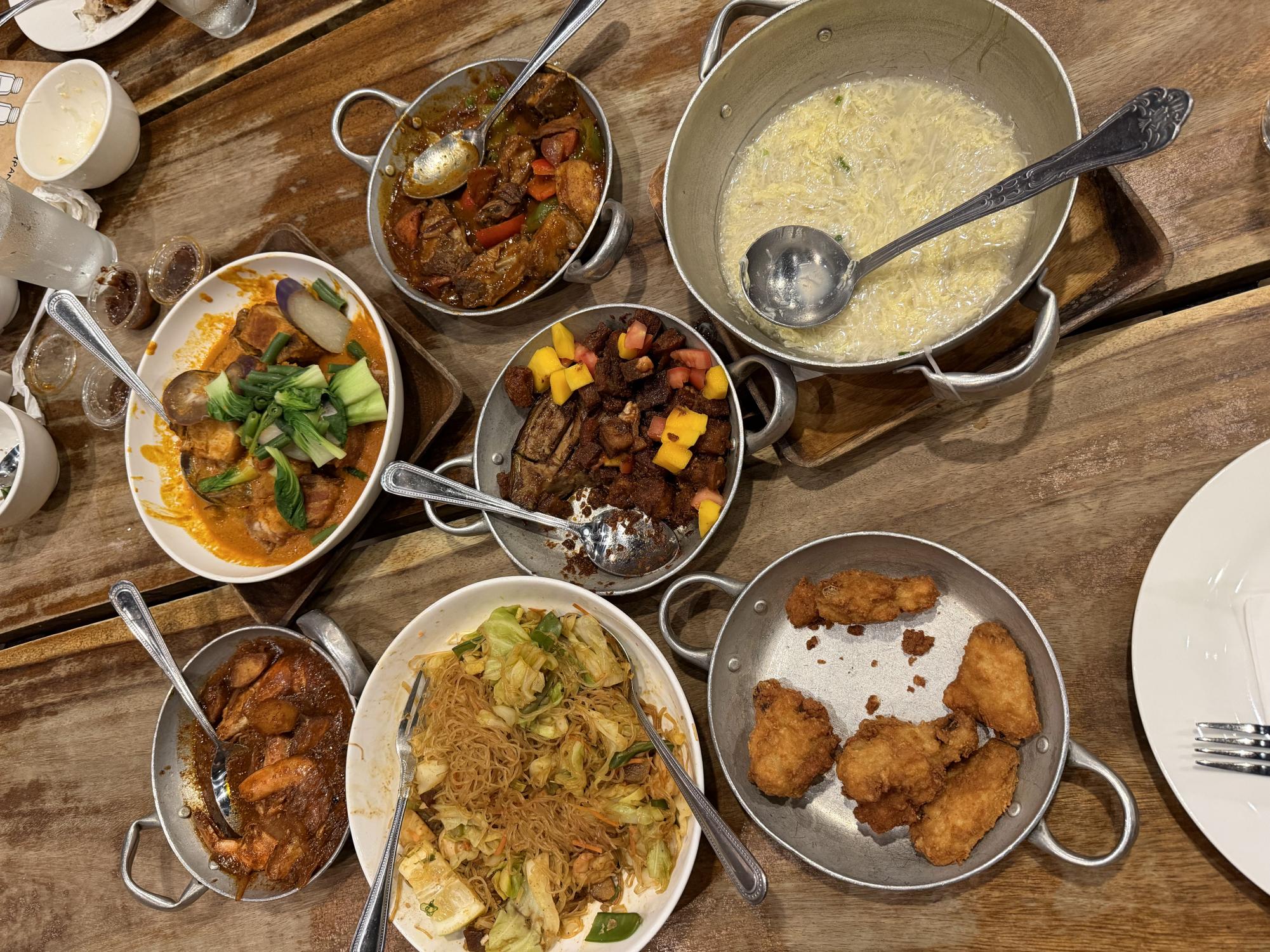 Isla Restaurant offers an assortment of Filipino dishes served family style.